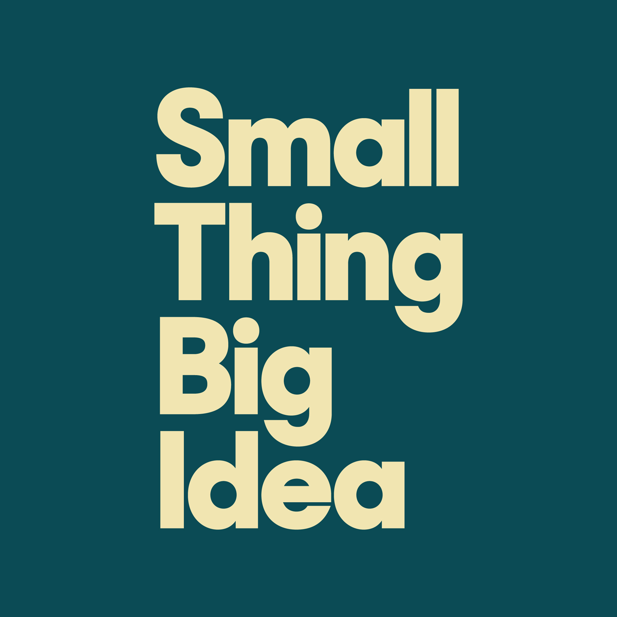 Small Thing Big Idea, big small 